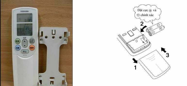 Cách Thay Pin Remote Máy Lạnh Toshiba Inverter