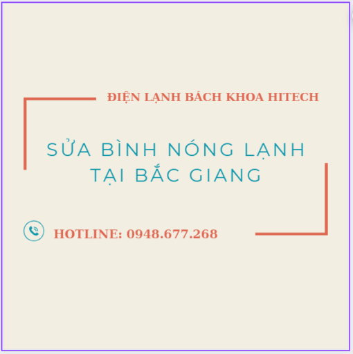 Sua Binh Nong Lanh Tai Bac Giang