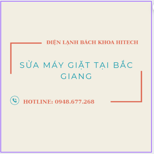 Sua May Giat Tai Bac Giang