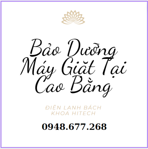 Bao Duong May Giat Tai Cao Bang