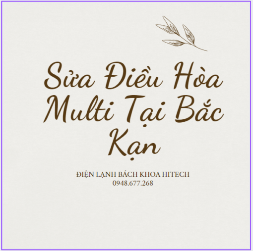 Sua Dieu Hoa Multi Tai Bac Kan