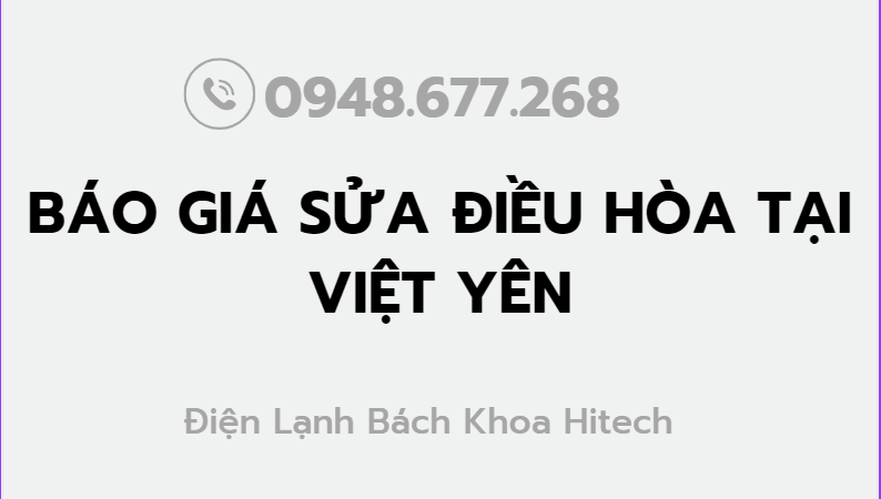 Sua Dieu Hoa Tai Viet Yen