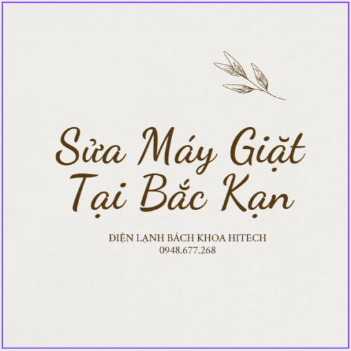 Sua May Giat Tai Bac Kan