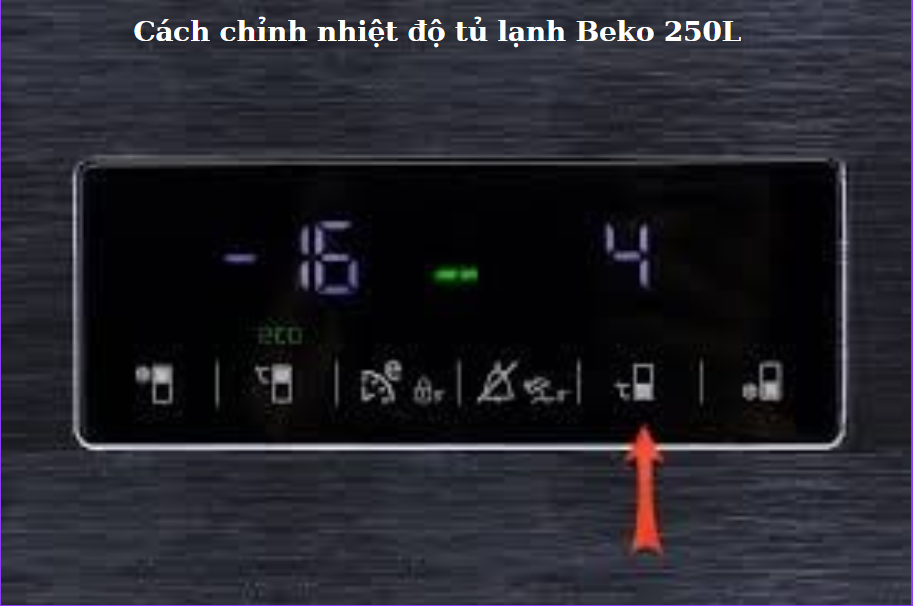 Cach Chinh Nhiet Do Tu Lanh Beko 250L